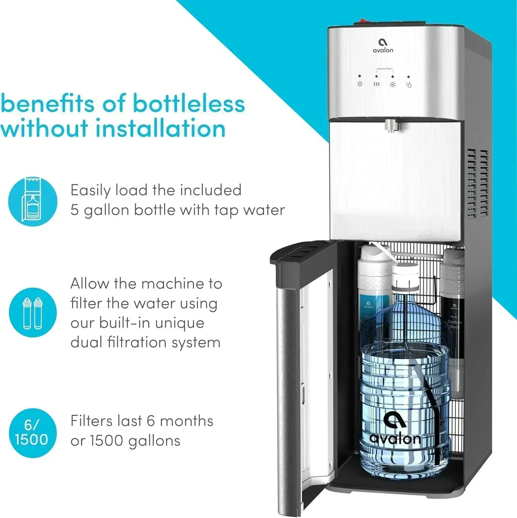 Avalon A3F Bottom Loading Water Cooler Dispenser BioGuard-3 Temperature Settings-UL-Filtered wourant