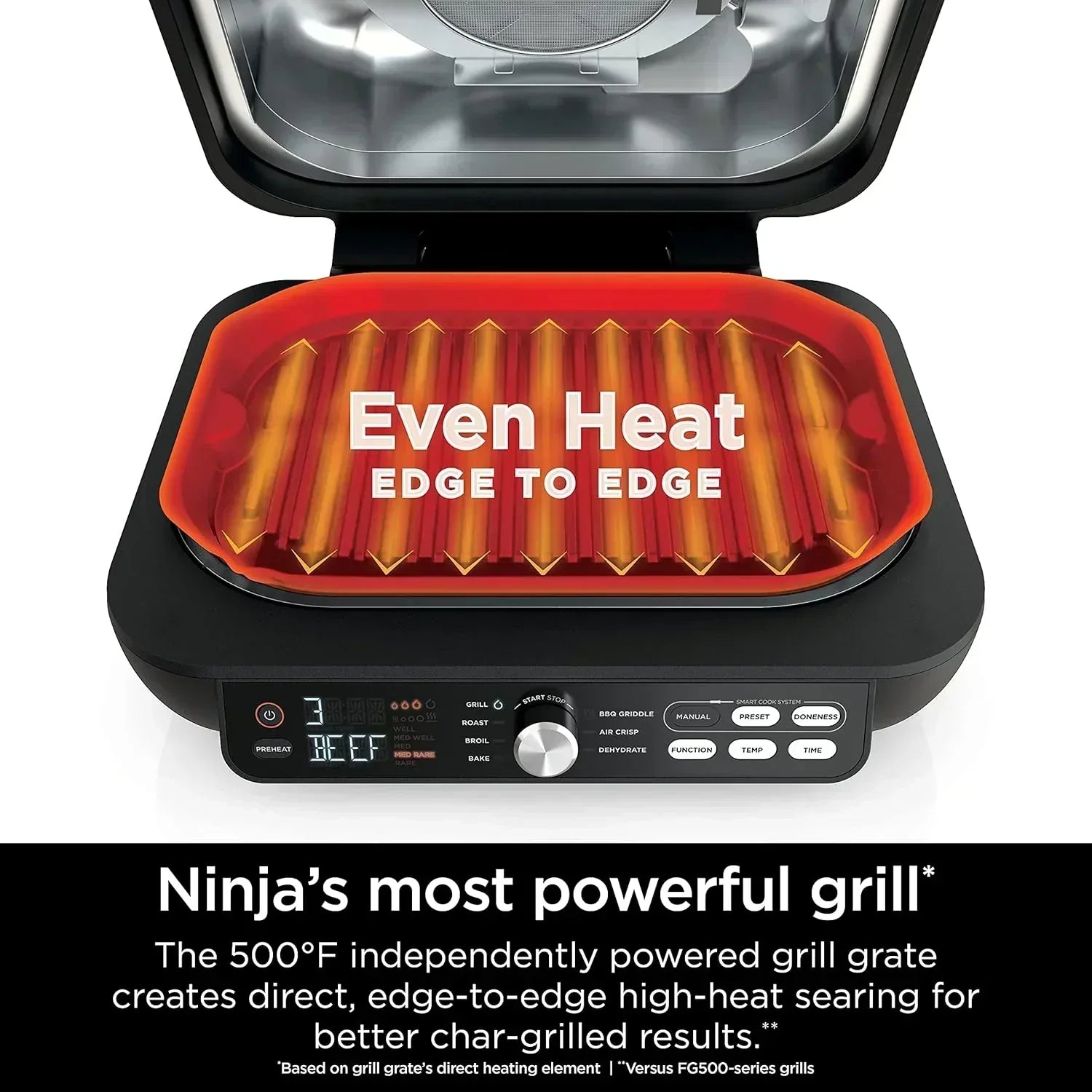 Ninja Foodi Smart XL 6-in-1 Indoor Grill with Air Fry Bake Roast Broil and Dehydrate wourant