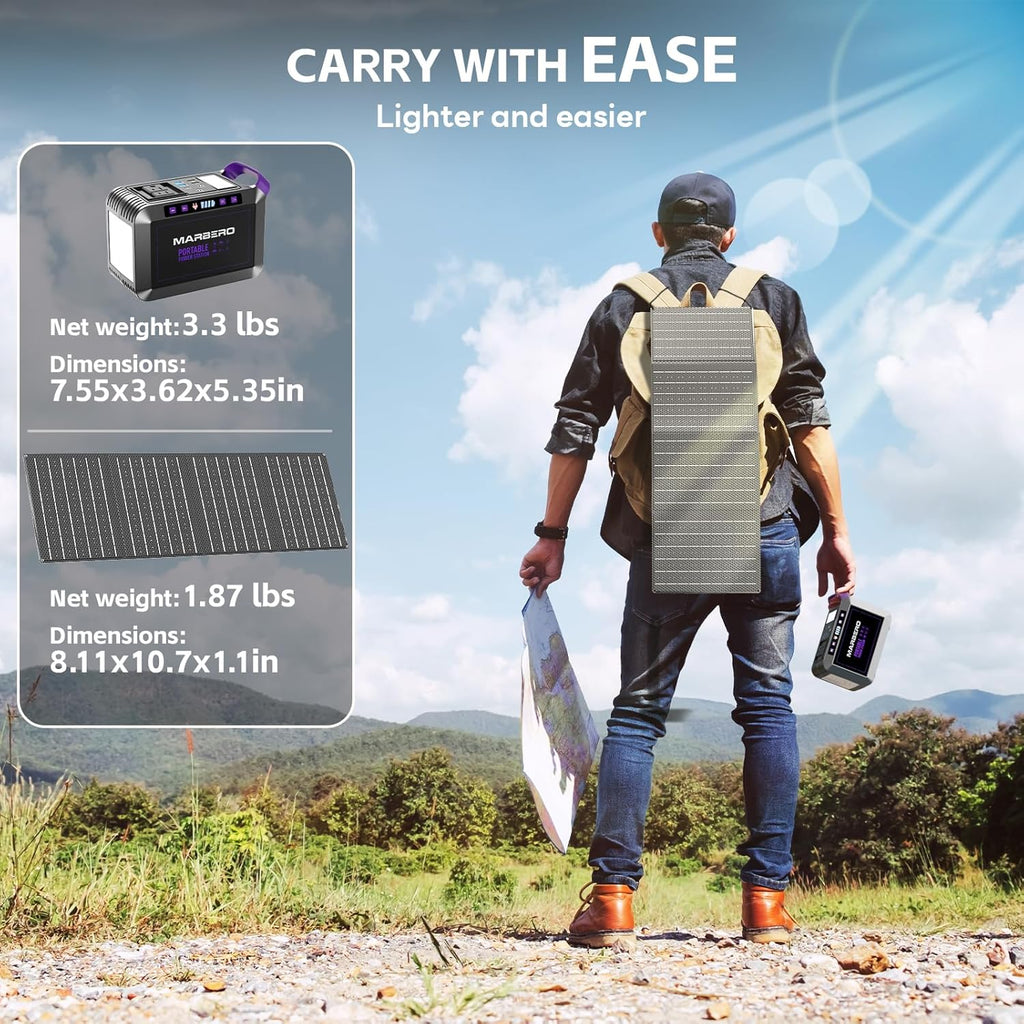 Portable Power Station 88Wh Camping Lithium Battery Solar Generator Fast Charging Power Bank wourant