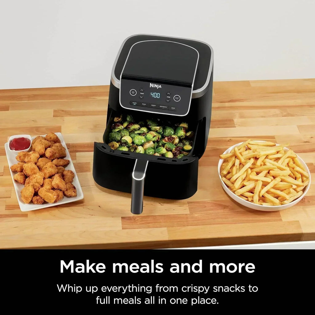 Ninja Air Fryer Pro 5-quart 4-in-1 air fryer that air fries bakes reheats and dehydrates wourant