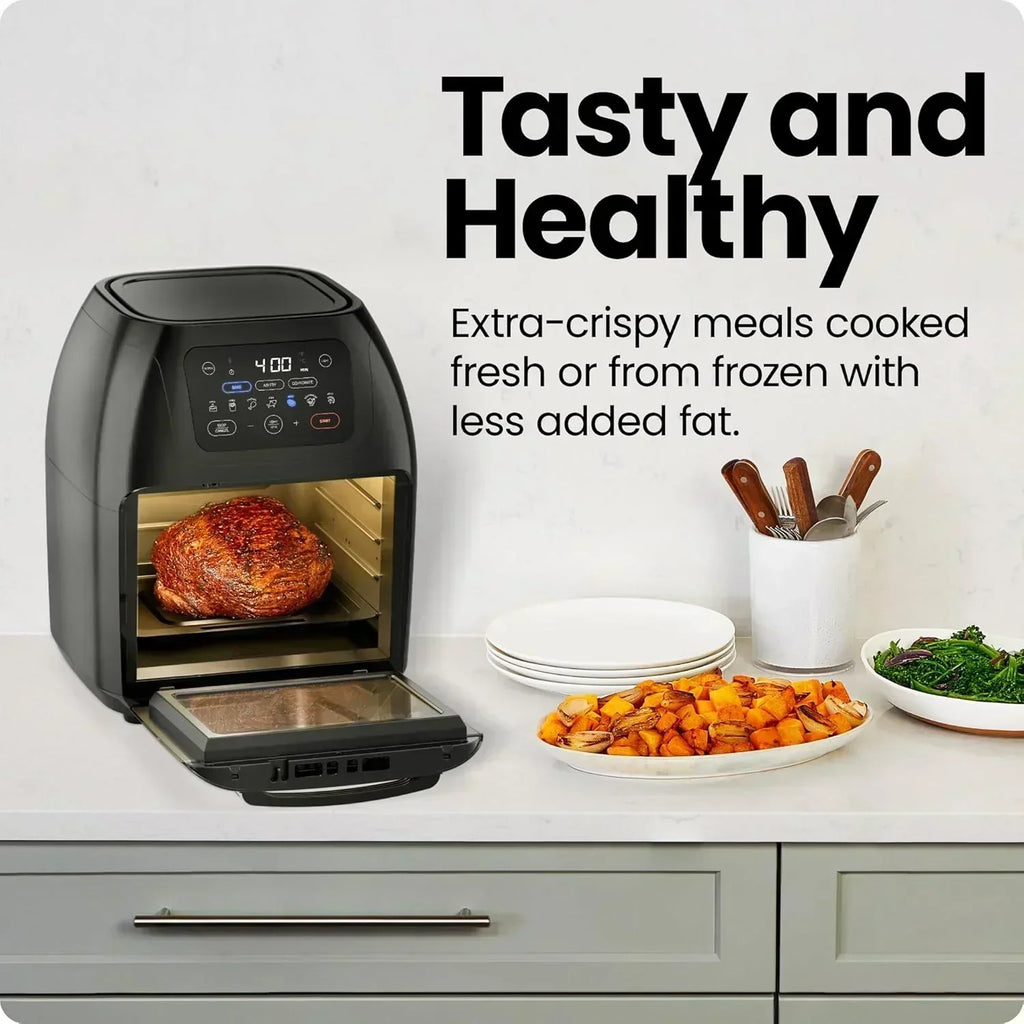 Chefman Compact 6.3-Quart Digital Air Fryer with Rotisserie Dehydrator and Convection Oven wourant