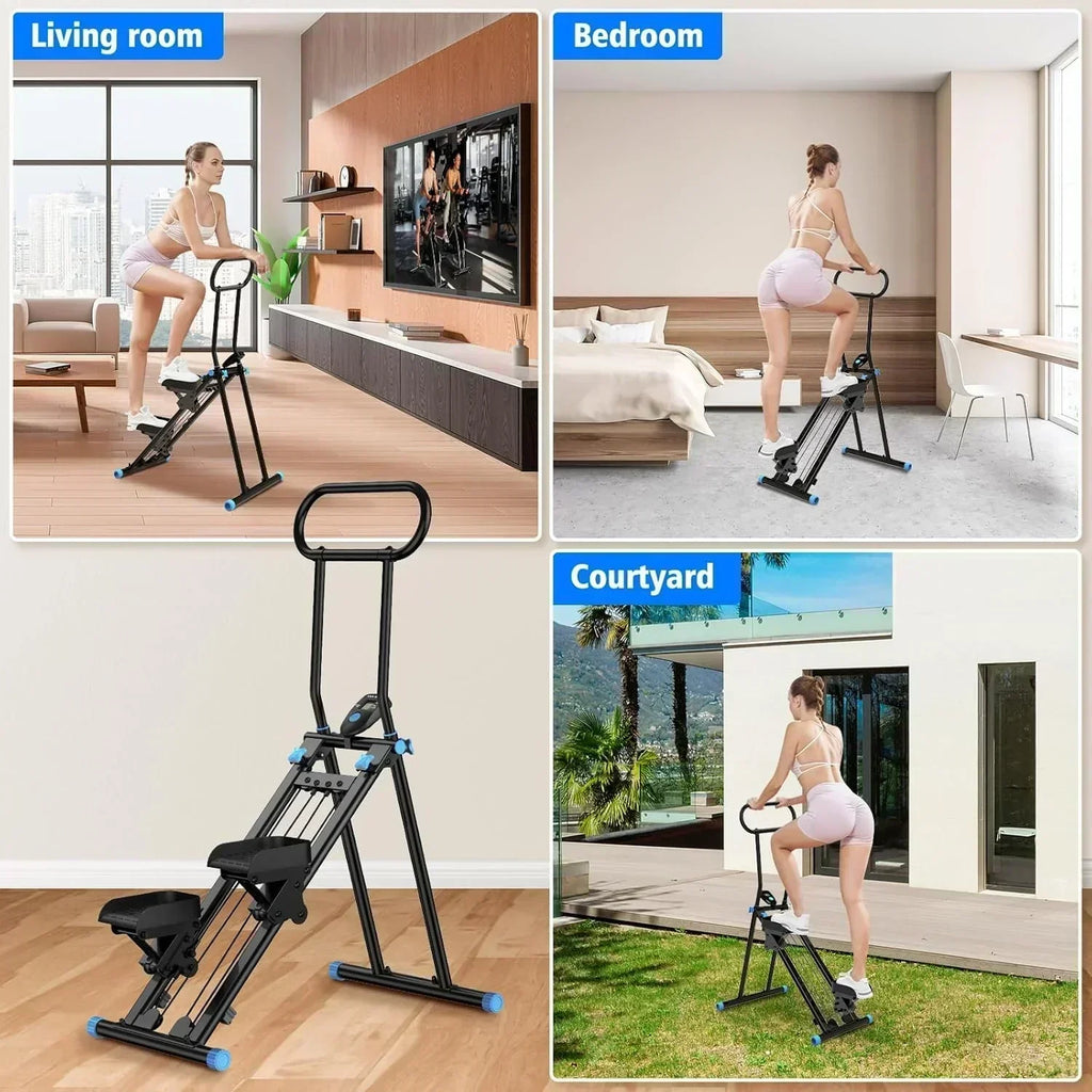 Stair Stepper for Home Gym Folding Vertical Climber Cardio Exercise Machine Stair Climber wourant