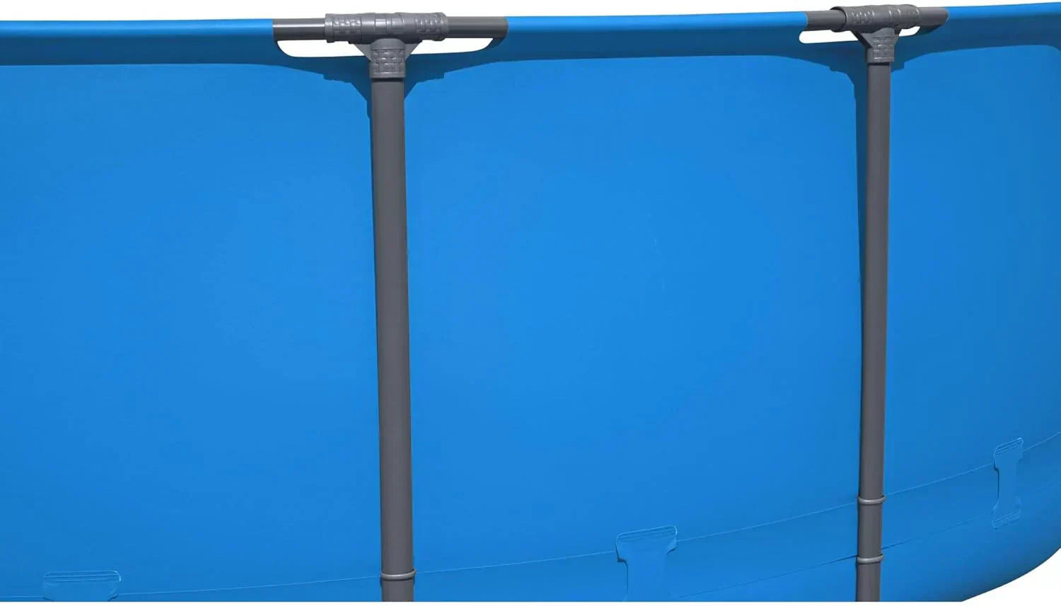 Steel Pro MAX 14 Foot x 48 Inch Round Metal Frame Above Ground Outdoor Swimming Pool Set wourant