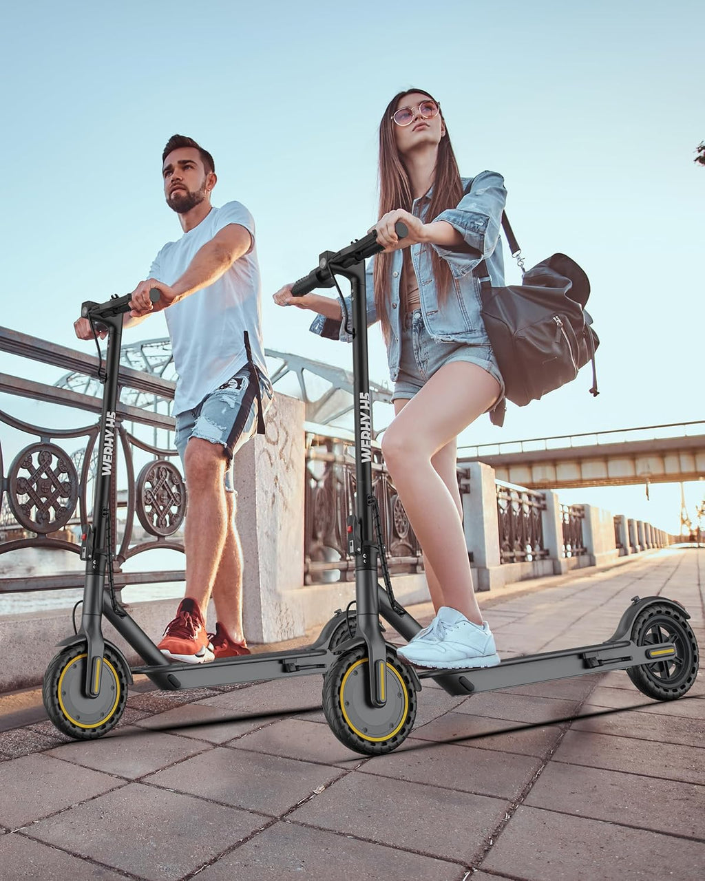 Electric Scooter 350W/500W Motor Top Speed 19/22 mph Max 16/23/28Miles Ranges Foldable E Scooter wourant