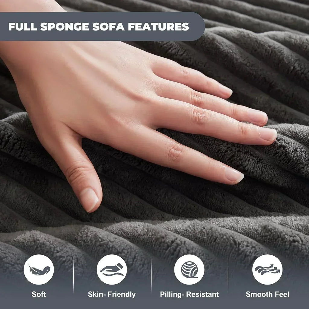 110-inch cloud sofa boneless sofa in the living room modular sofa with deep seats wourant