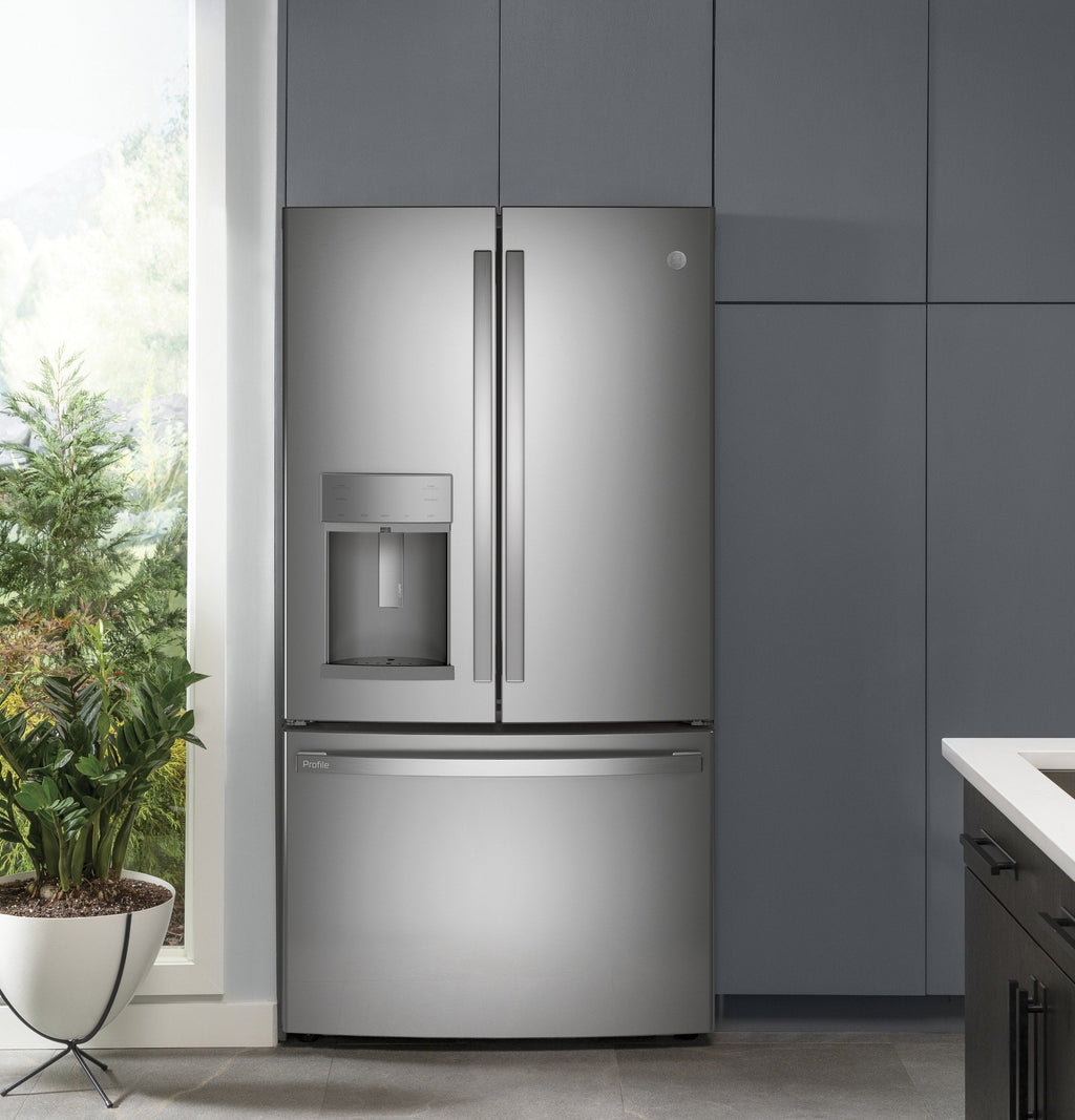 GE Profile Series ENERGY STAR® 27.7 Cu. Ft. Fingerprint Resistant French-Door Refrigerator wourant