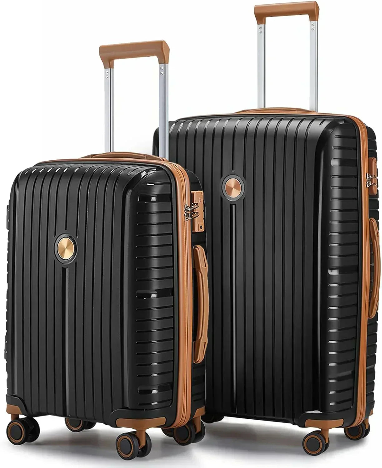 5-piece PP hardshell lightweight travel carry-on luggage set with dual spinner wheels wourant