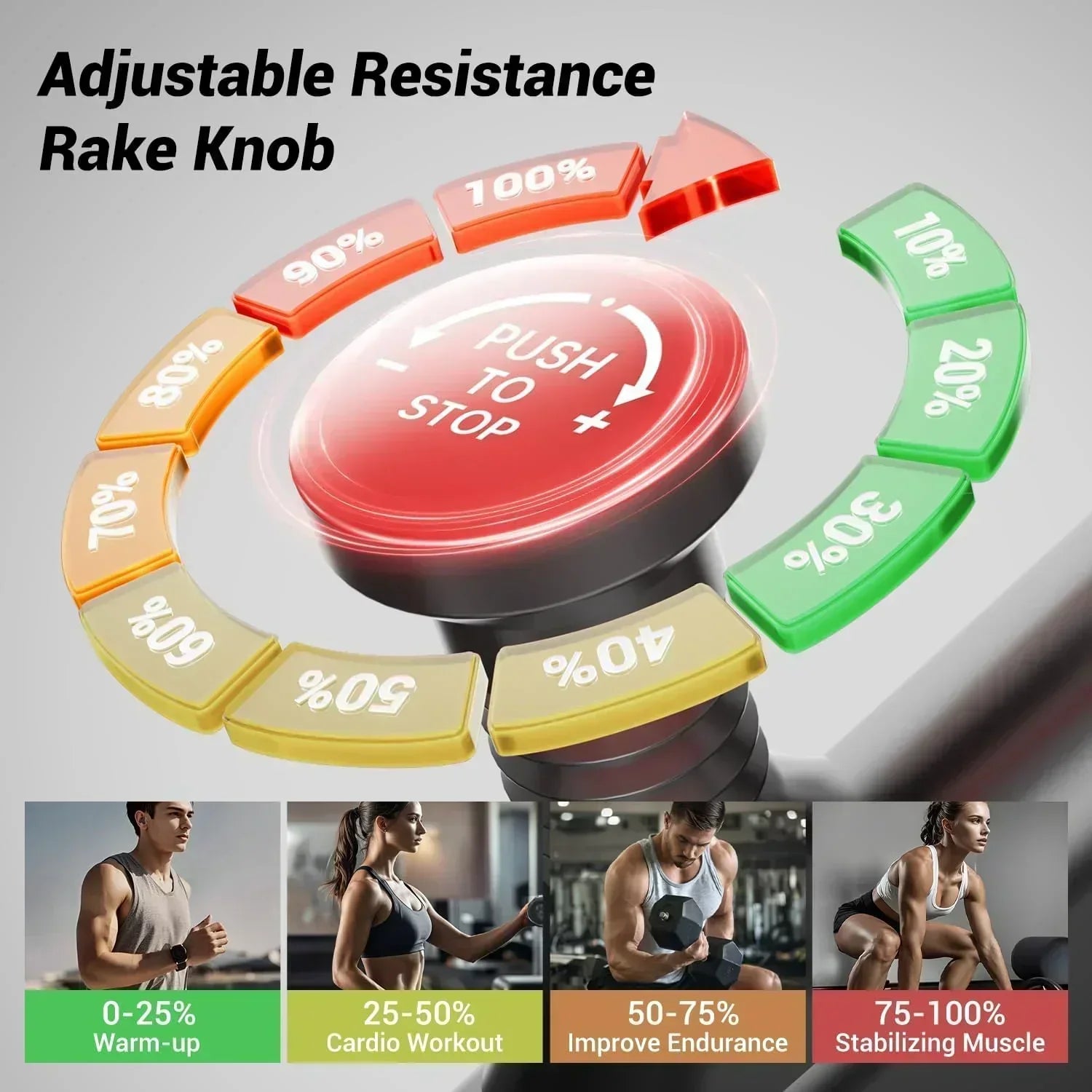 CURSOR FITNESS Exercise Bike Stationary Bikes 300 LBS Capacity Workout Bike Silent Belt Drive wourant