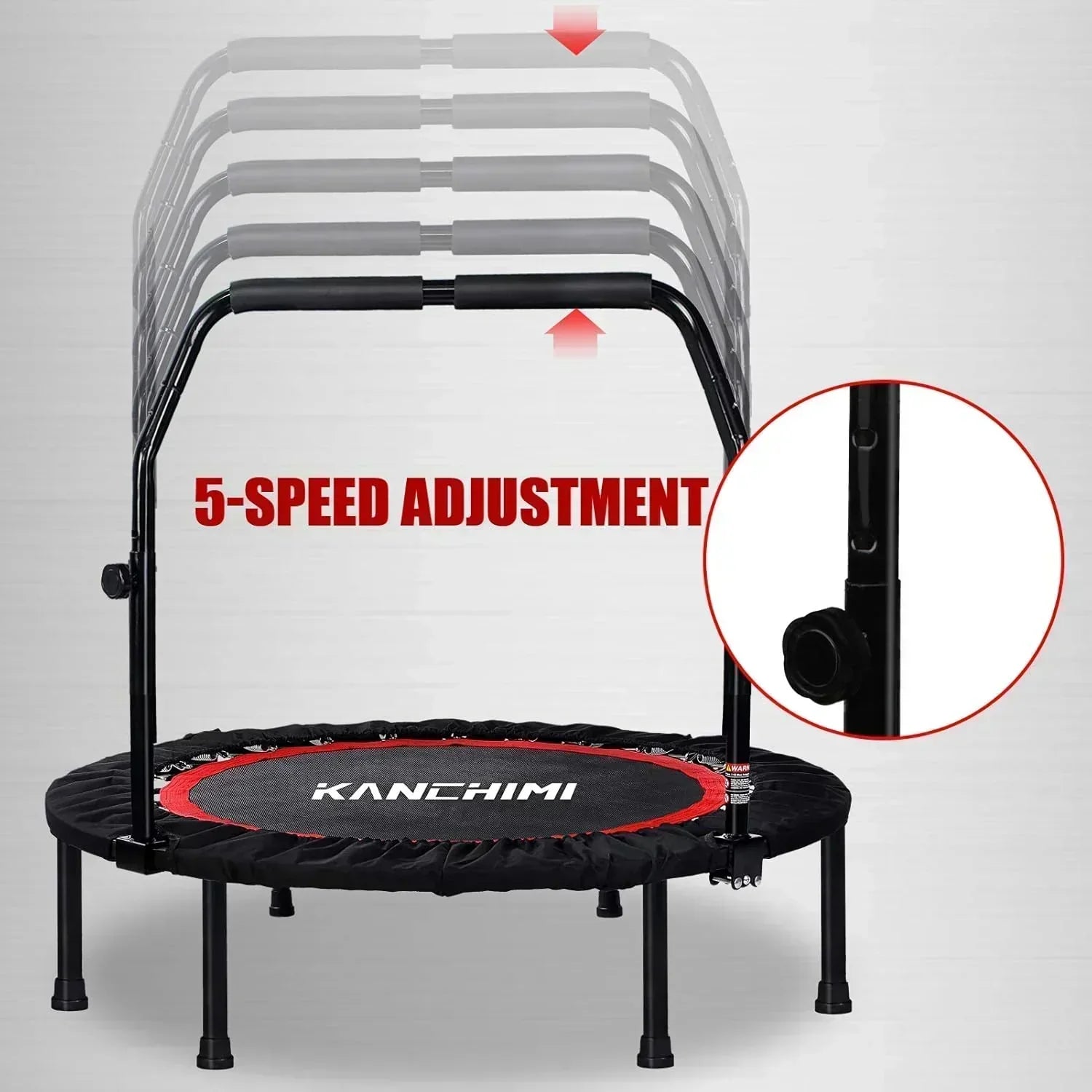 Kanchimi 40" 48" Folding Mini Fitness Indoor Exercise Workout Rebounder Trampoline wourant