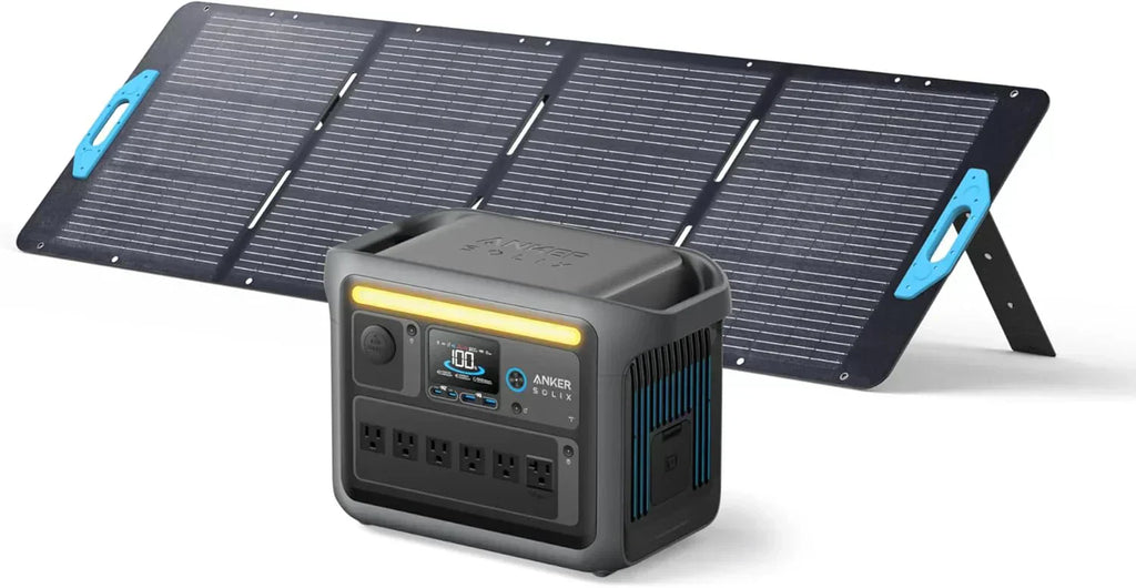 Portable Power Station 1800W (2400W Peak) Solar Generator 58 Minutes to Fully Charge wourant