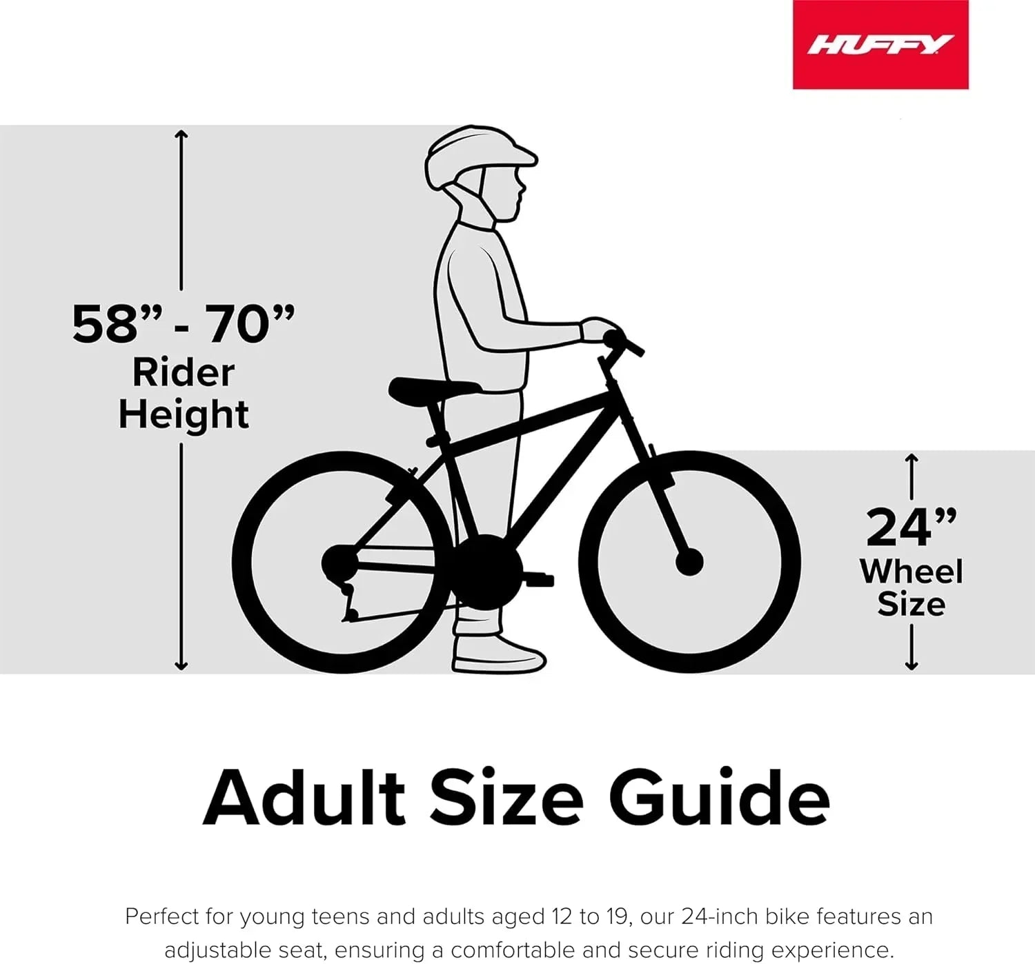 Huffy Stone Mountain Hardtail Mountain Bike for Boys/Girls/Men/Women 20"/24"/26" Sizes wourant