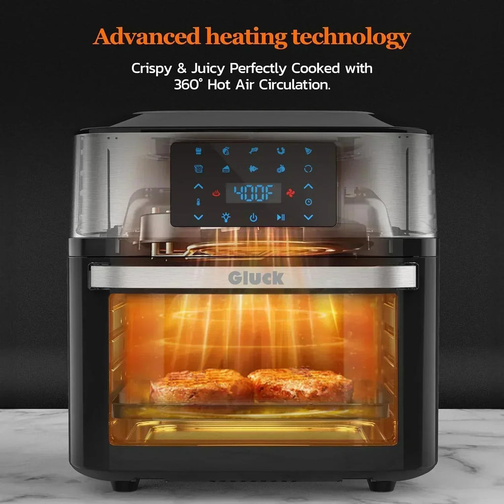 Large 20-quart air fryer 10-in-1 oven-air fryer combo Air fryer rotisserie rack 3 dehydrating racks wourant