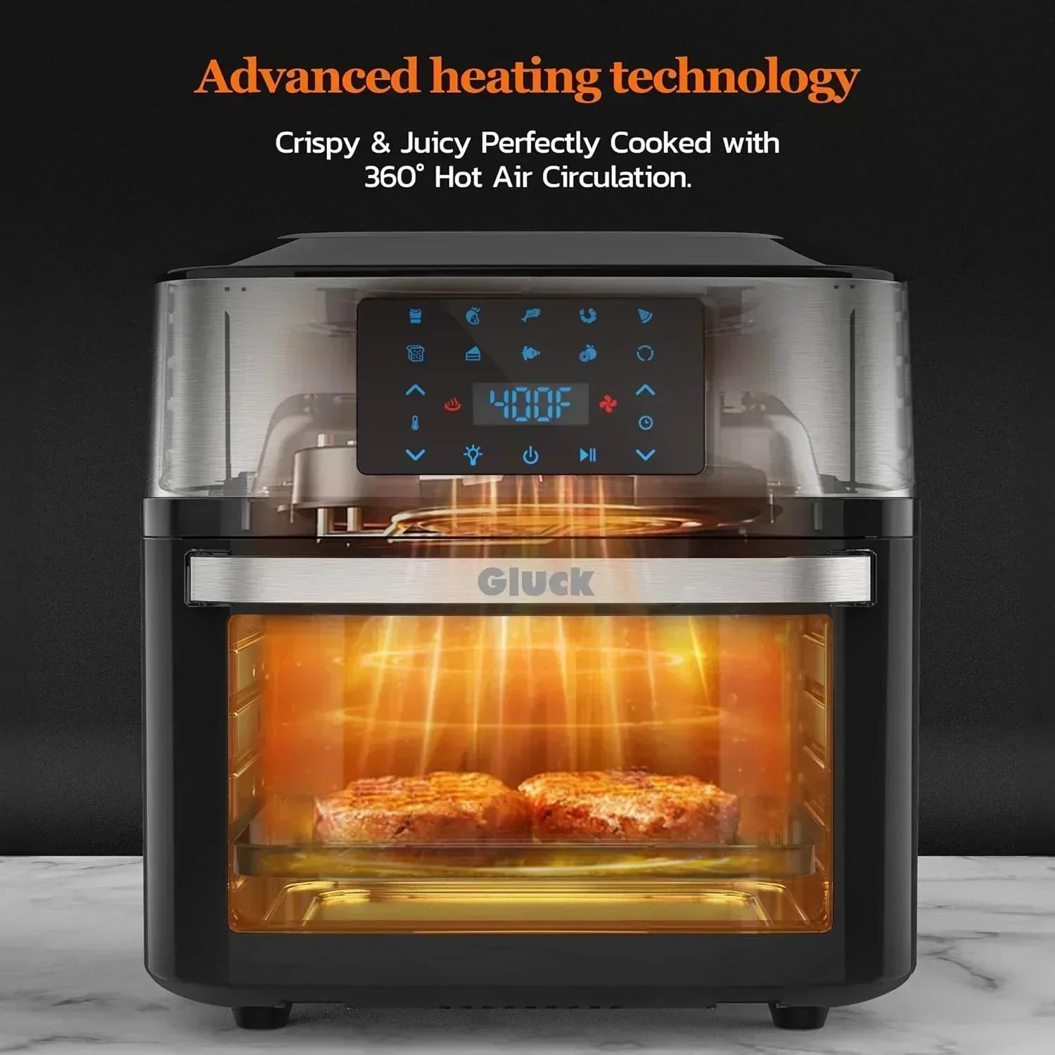 Large 20-quart air fryer 10-in-1 oven-air fryer combo Air fryer rotisserie rack 3 dehydrating racks wourant