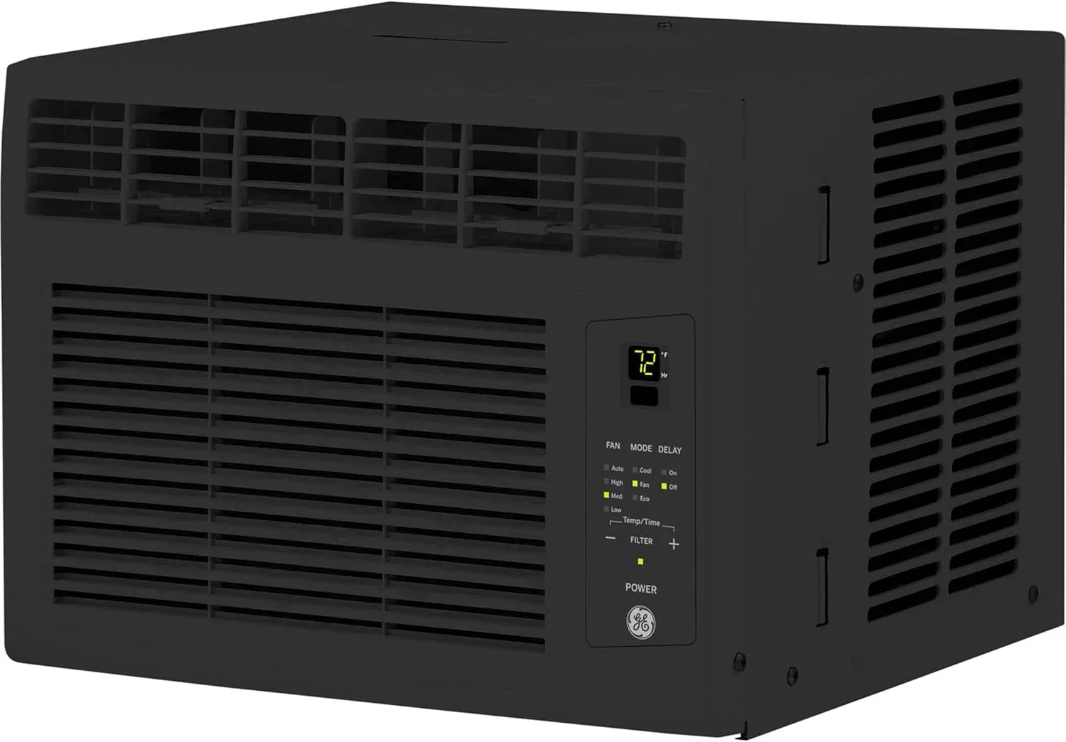 GE Window Air Conditioner Unit 5,000 BTU for Small Rooms up to 150 sq ft Manual Adjustable Fan wourant