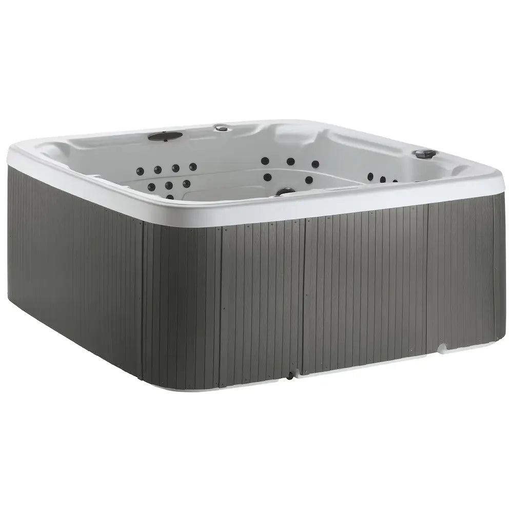 Lifesmart Spas LS700DX 230 Volt 7-Person 90-Jet Square Hot Tub with Ozonato wourant