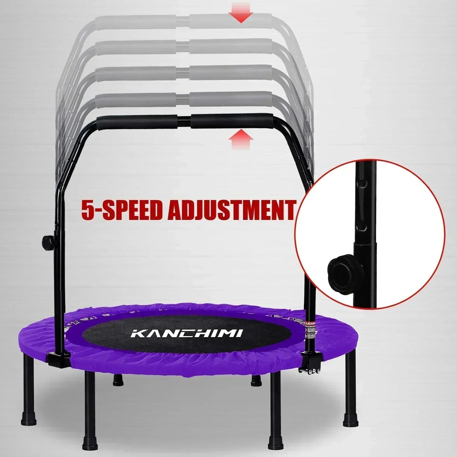 Kanchimi 40" 48" Folding Mini Fitness Indoor Exercise Workout Rebounder Trampoline wourant