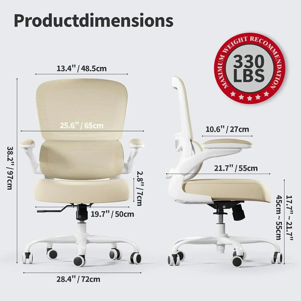 TRALT Office Chair Ergonomic Desk Chair 330 lbs Home Mesh Gaming Chair with Wheels wourant