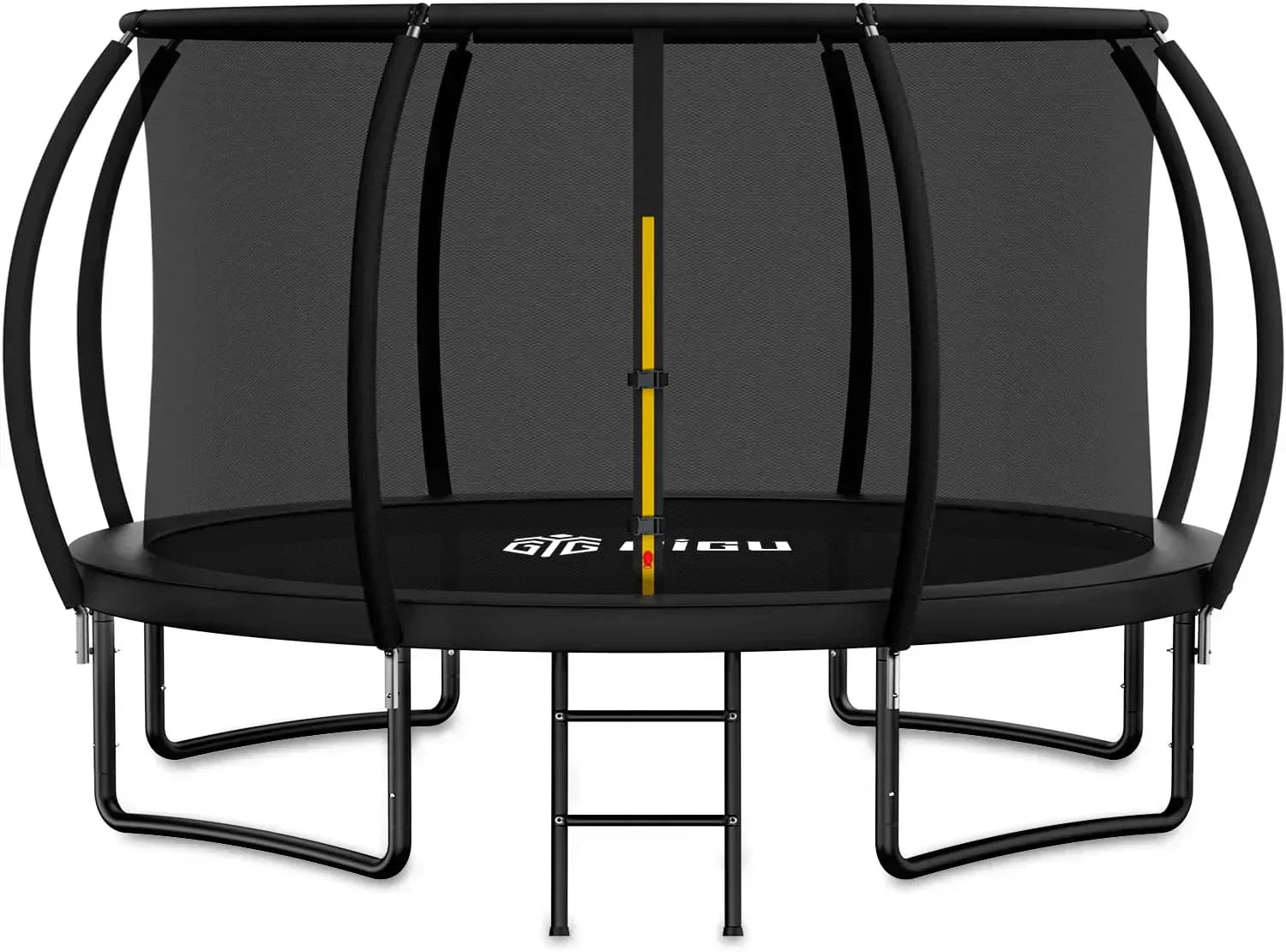 Gigu 10FT 12FT 14FT Recreational Trampolines with Enclosure Net and Ladder Anti-Rust Coating wourant