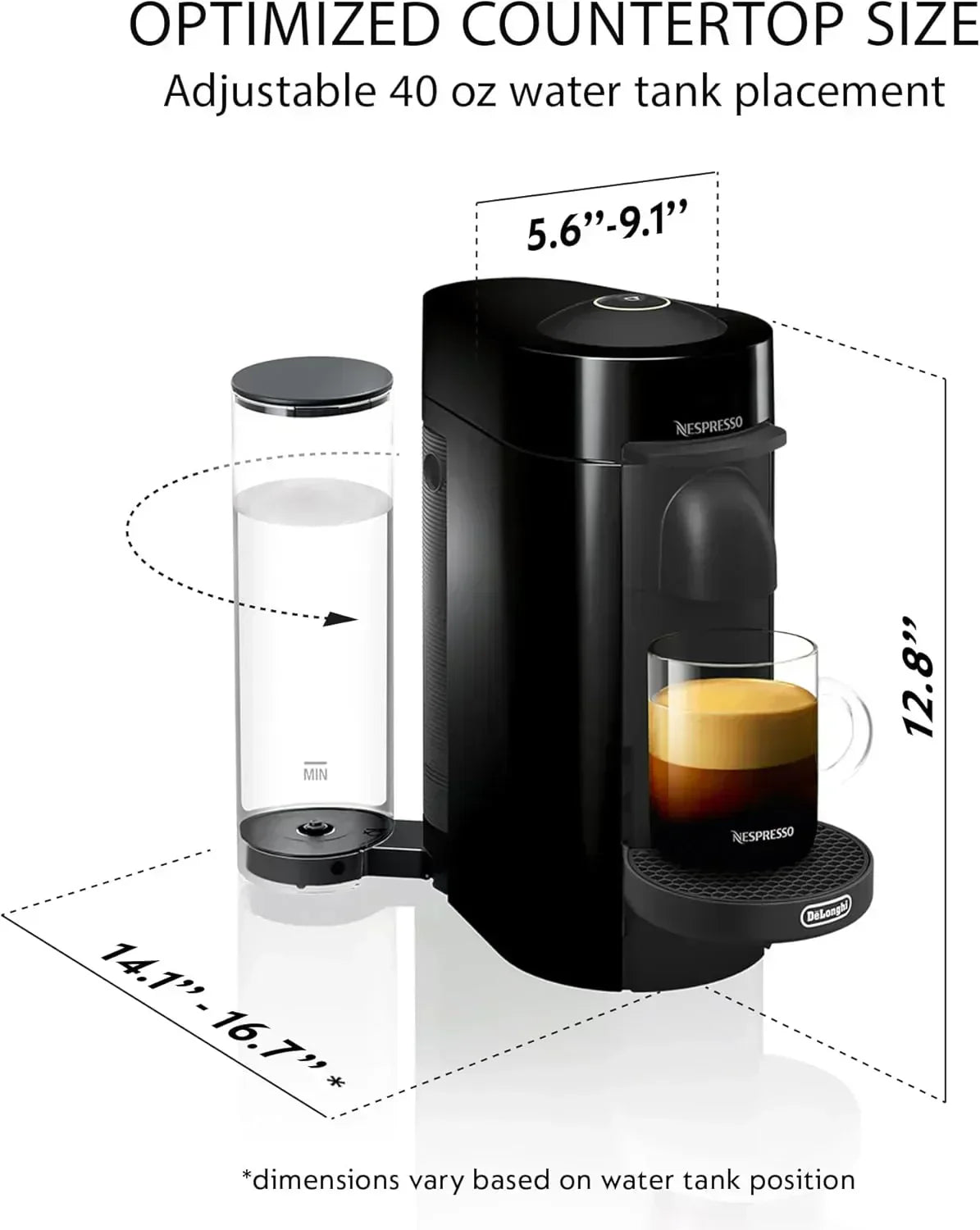 Nespresso Vertuo Plus Coffee and Espresso Maker by De'Longhi wourant