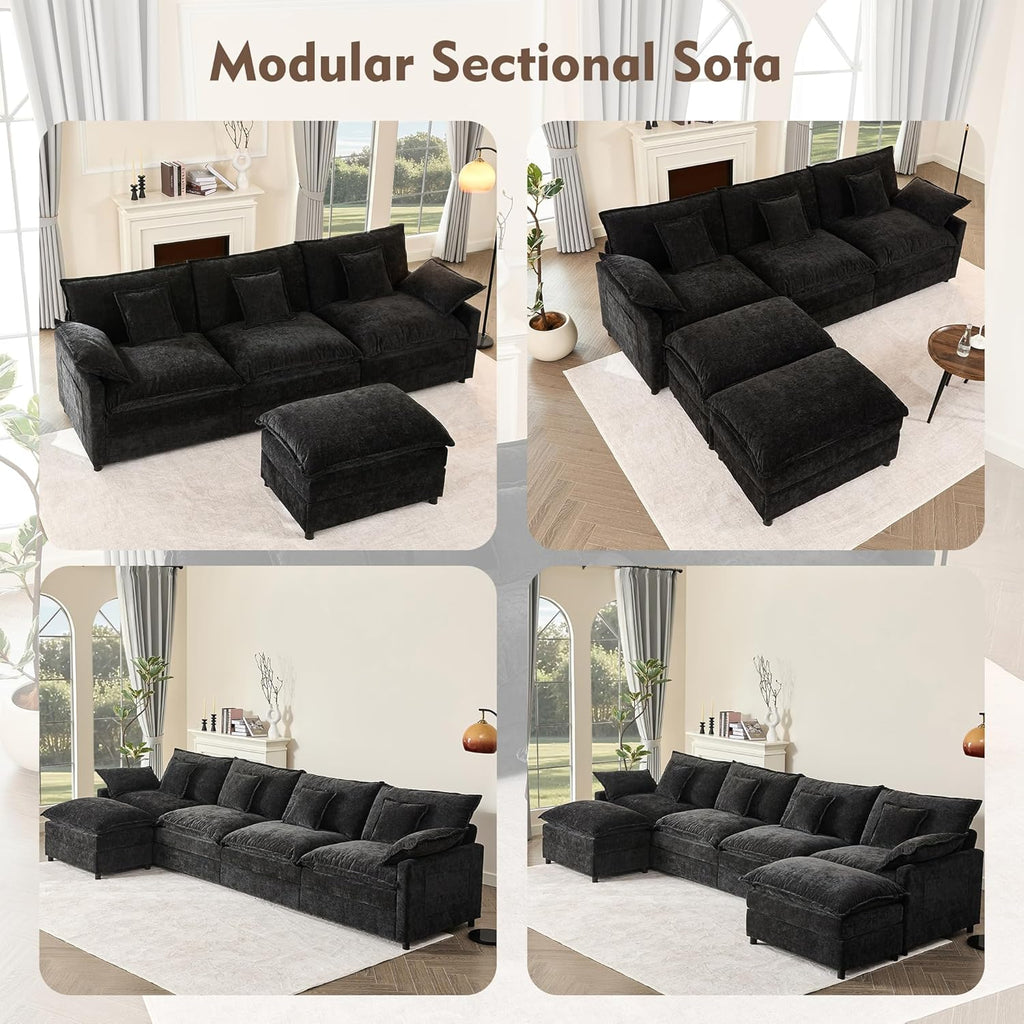108" U-shaped sofa modular sofa Comfortable cloud sofa wourant