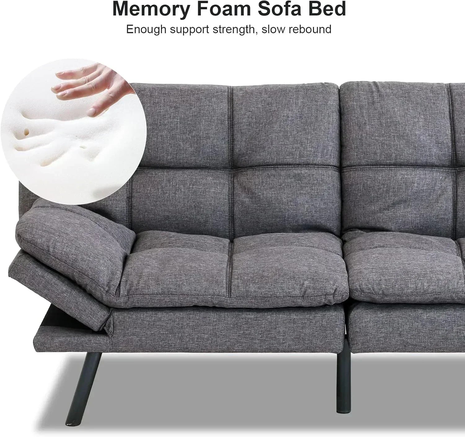 Futon Sofa Bed Memory Foam Sofa Bed Couch wourant