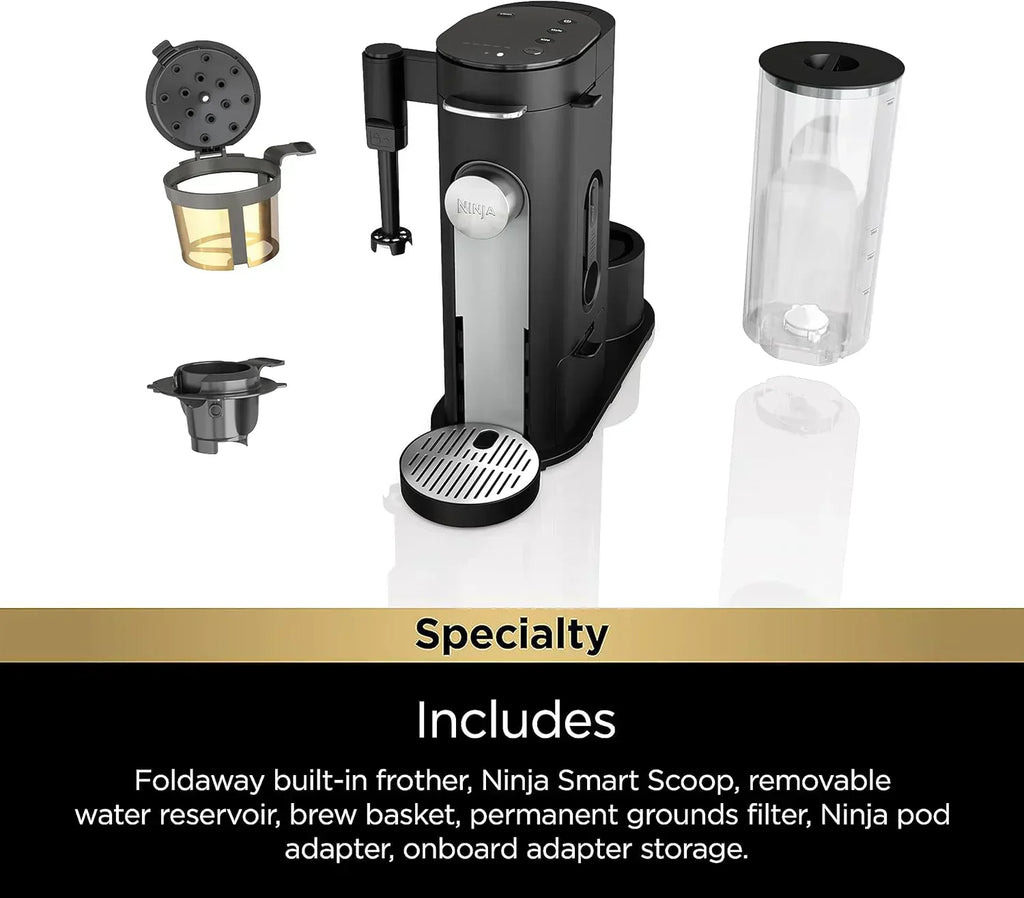 Ninja Single Serve Coffee Maker 56 oz Reservoir Stone wourant