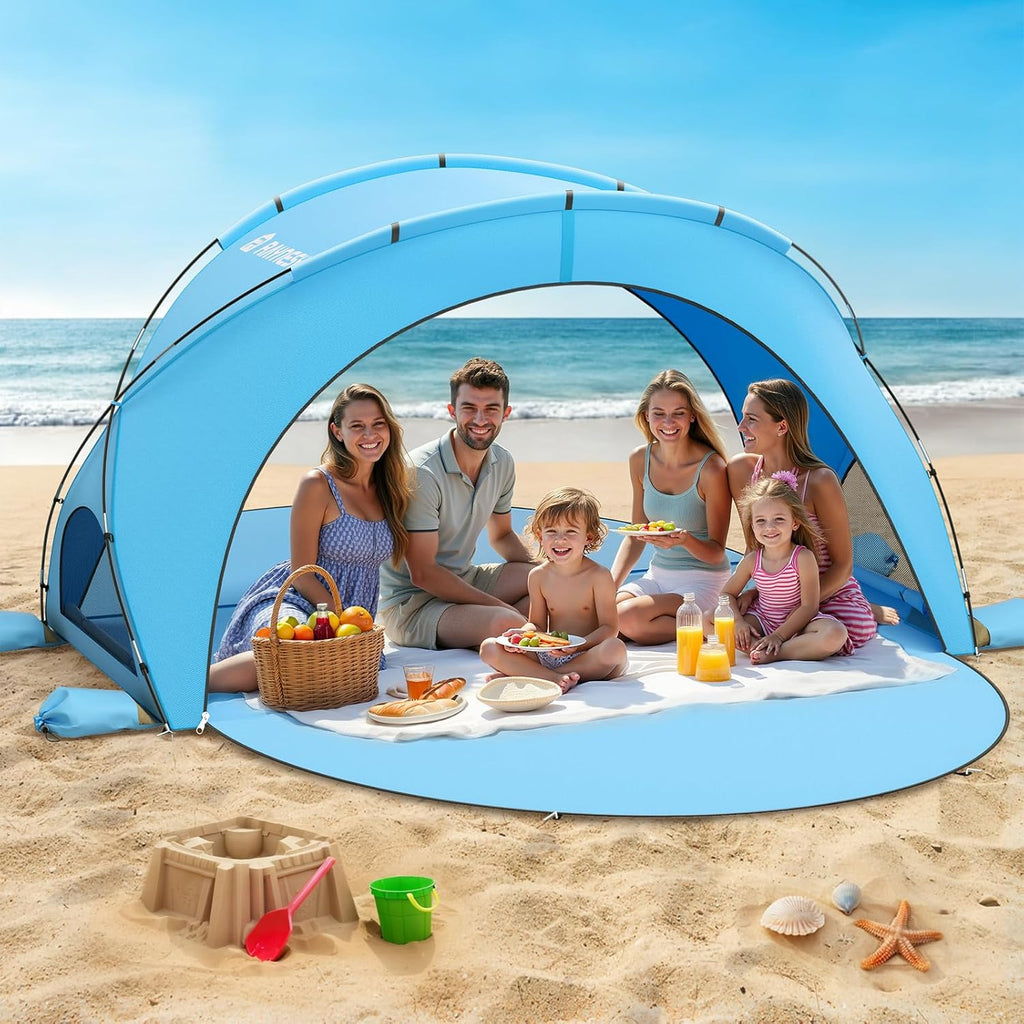 Beach Tent Sun Shelter Beach Shade Tent with UPF50+ UV Protection Beach Sun Shelter Beach Shade wourant