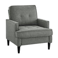 Contemporary Button Tufted Chair with Arm Rest wourant