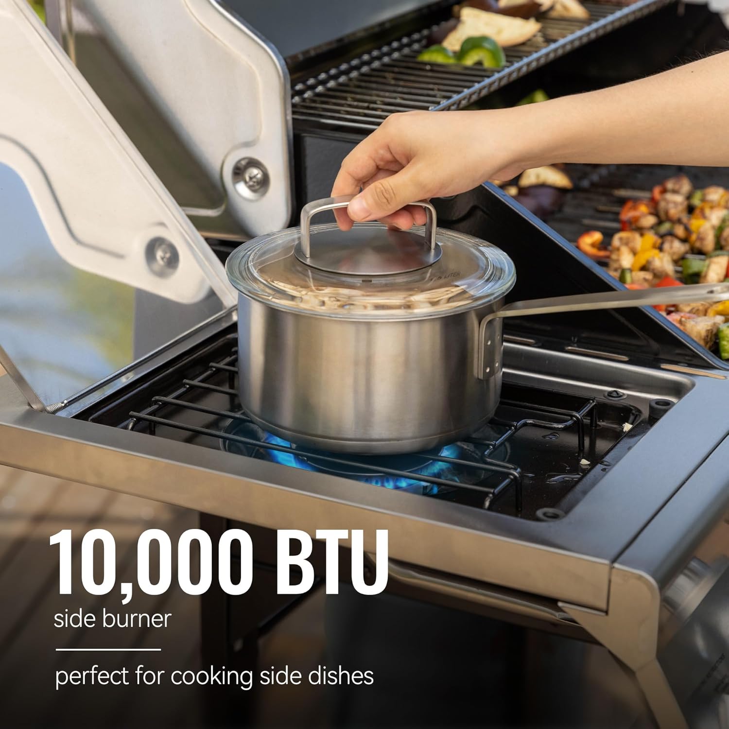 Royal Gourmet GA5401T 5-Burner Propane Gas Grill with Sear Burner and Side Burner, Stainless Steel BBQ Grill with 632 Sq. In. Grilling Area for Outdoor Barbecue Cooking, 64,000 BTUs, Silver wourant