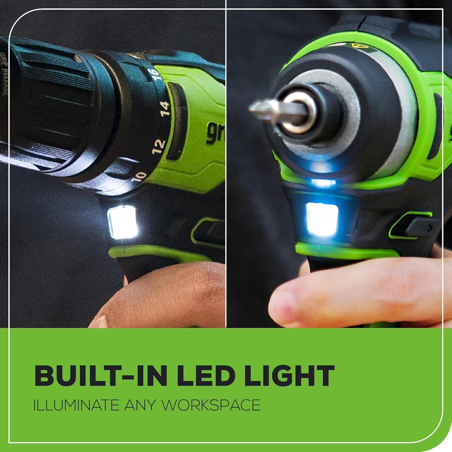 24V Brushless Cordless Drill and Impact Driver,Power Tool Combo Kit Included 1/2”Drill & 1/4”Hex Impact Driver and (2) Batteries, Fast Charger, 2 pcs Drill Bit Set & Bag wourant