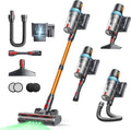 Cordless Vacuum Cleaner, 650W 55KPA 70Mins Vacuum Cleaners for Home, Upgraded Stick Vacuum with 3.3Ft Extendable Hose, LED Touch Screen, Wall Charging Station, Auto Mode for Carpet Pet Hair Hard Floor woonhhop