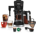 Ninja Drip Coffee Maker With K Cup Combo, DualBrew Pro Specialty Coffee System, Coffee Machine Compatible with K-Cup Pods, 12 Cup Single Serve Coffee Makers with Paper Filter, CFP301 woonhhop