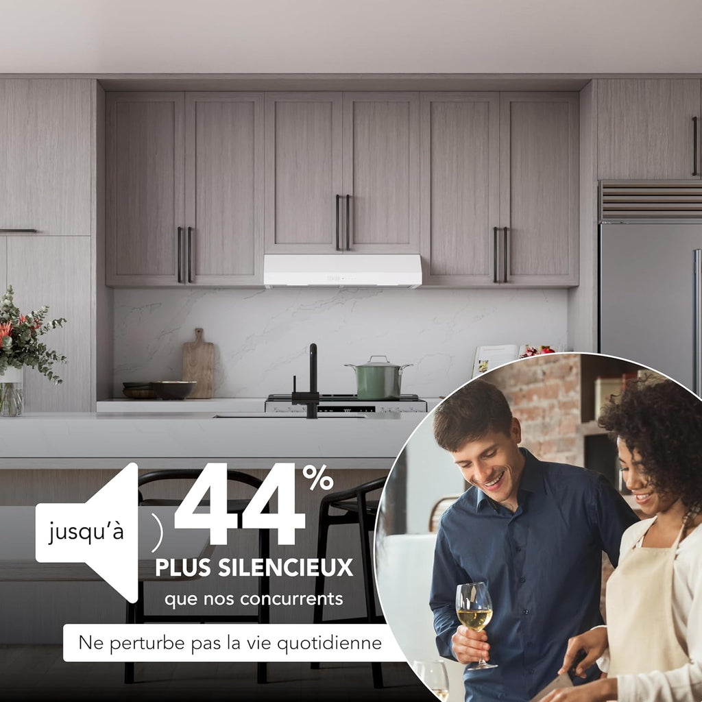 Broan-NuTone Three-Speed Glacier Undercabinet Range Hood with LED Light, ADA Compliant wourant