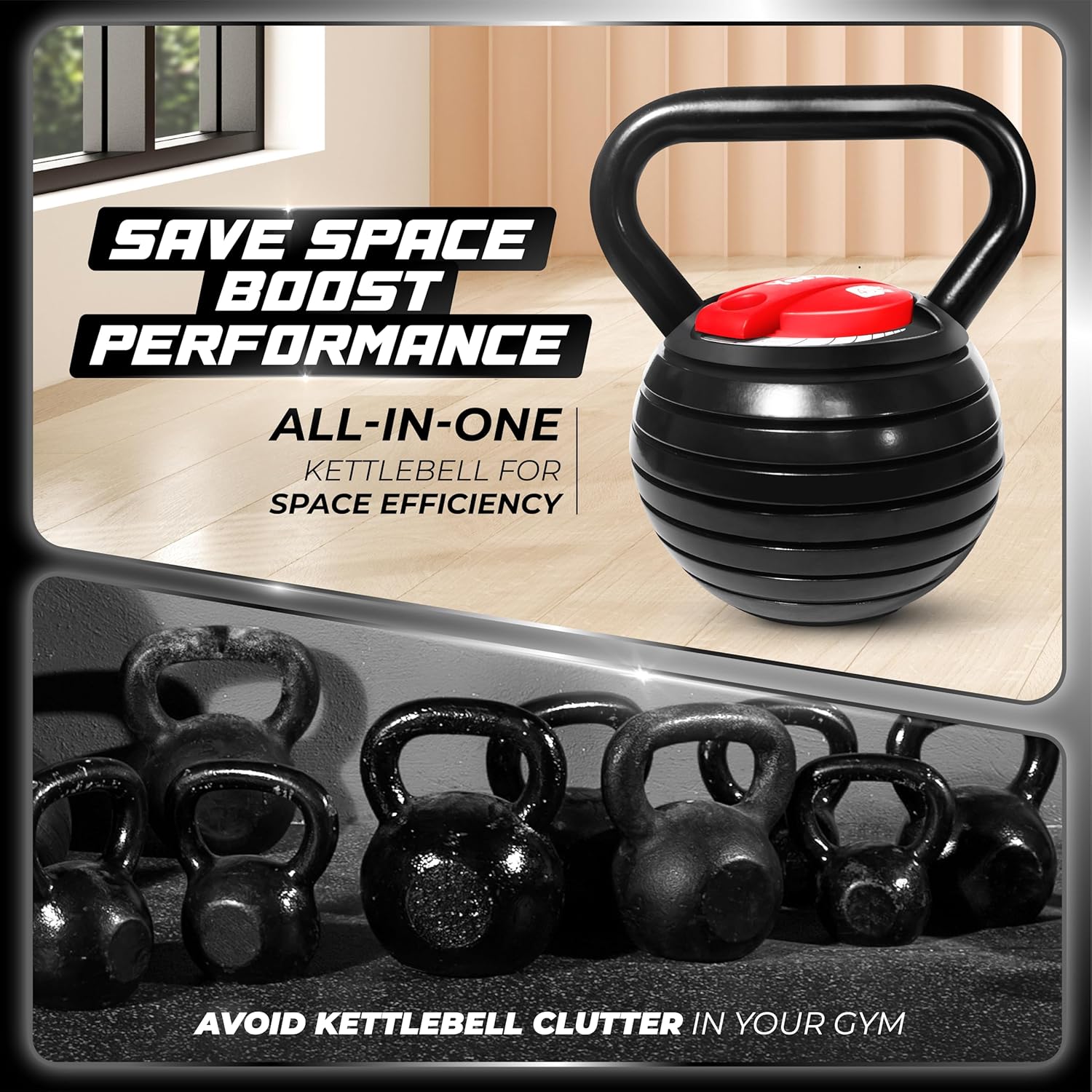 Yes4All Adjustable Kettlebell, Kettle Grip, Kettlebell Handle, Convert to Kettlebells Weight Set wourant