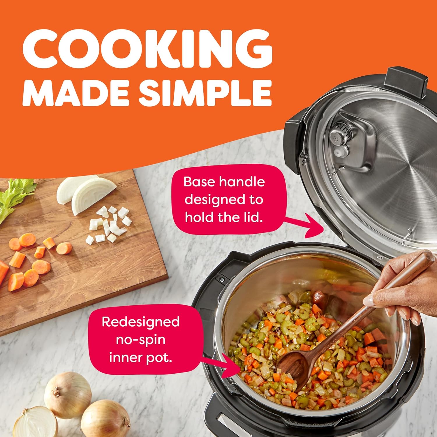 9-in-1 Multicooker, Pressure Cooker, Slow Cook, Rice Maker, Steamer, Sauté, Yogurt, Warmer & Sterilizer, Includes App With Over 800 Recipes, Stainless Steel, 6 Quarts wourant