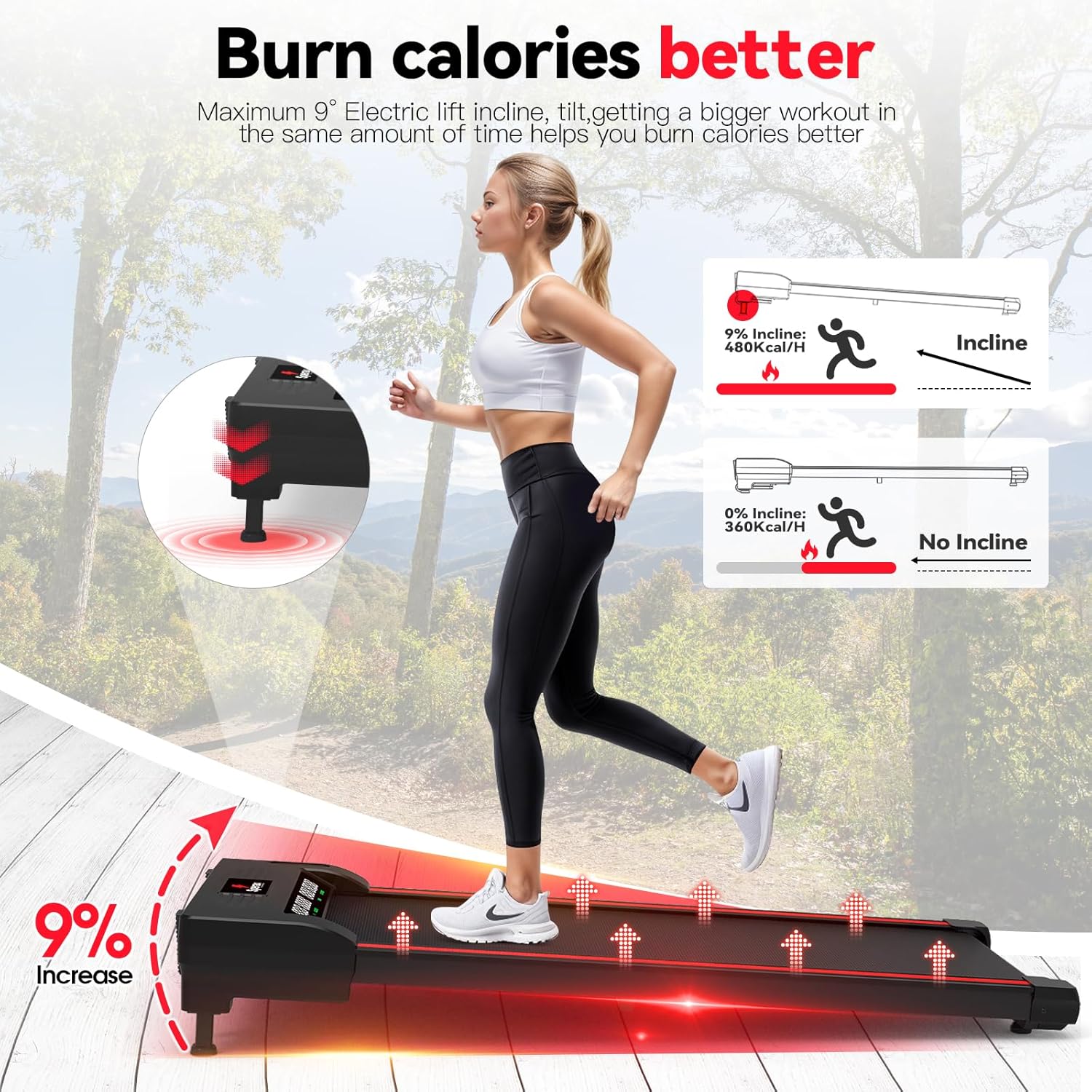 Sperax Walking Vibration Pad with APP, 3 in 1 Under Desk Treadmill, 2.5HP Low Noise Walking Treadmill Pad with Remote Control,Portable Treadmills for Home Office wourant