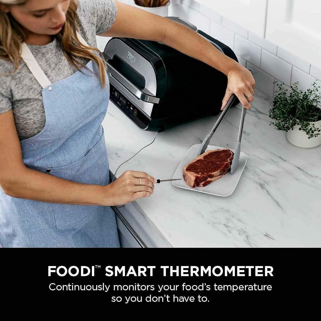 Ninja Foodi Smart XL 6-in-1 Indoor Grill with Air Fry, Bake, Roast, Broil, and Dehydrate, Smart Thermometer wourant