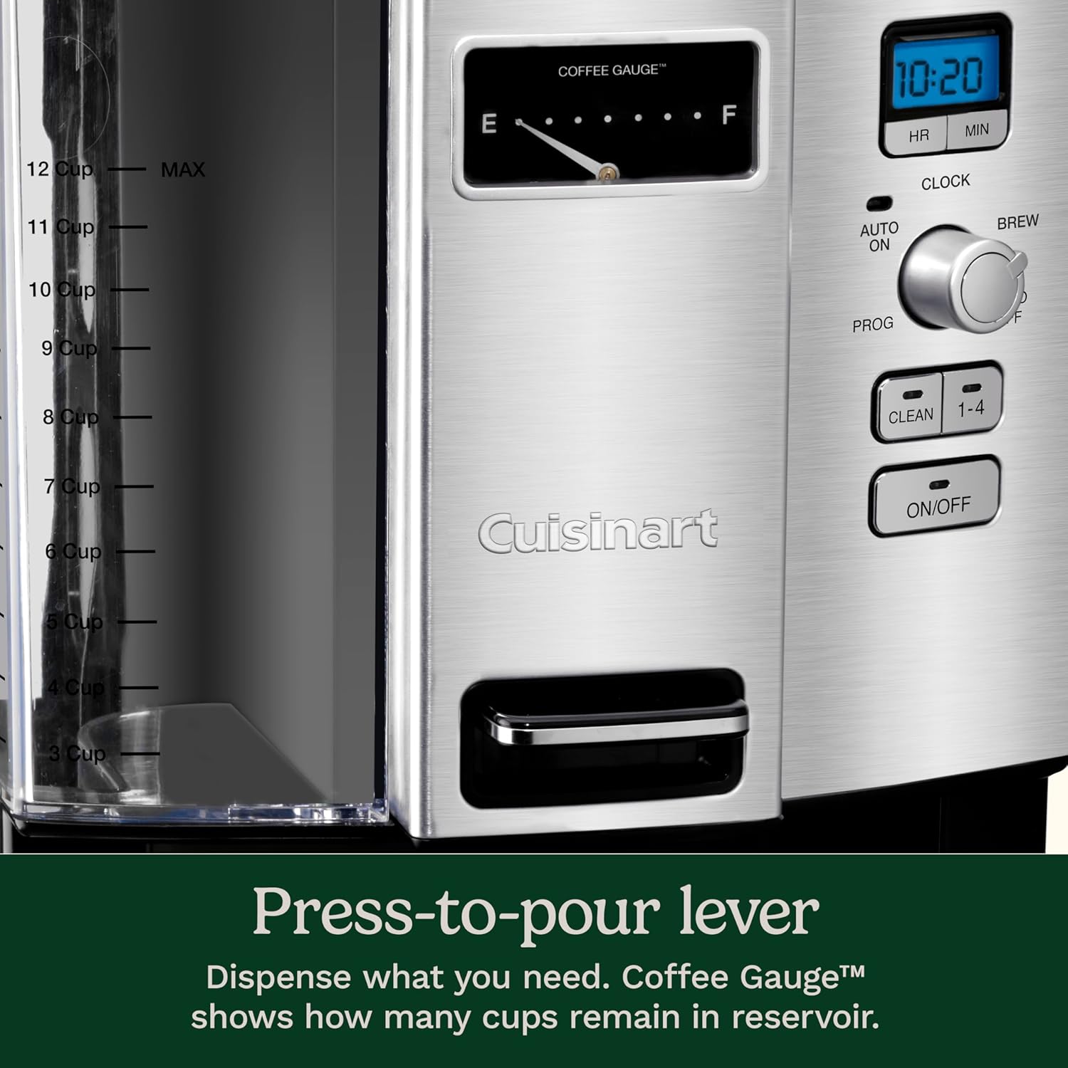 Cuisinart Coffee Maker, 12 Cup Programmable Drip, DCC-3000P1, Black wourant