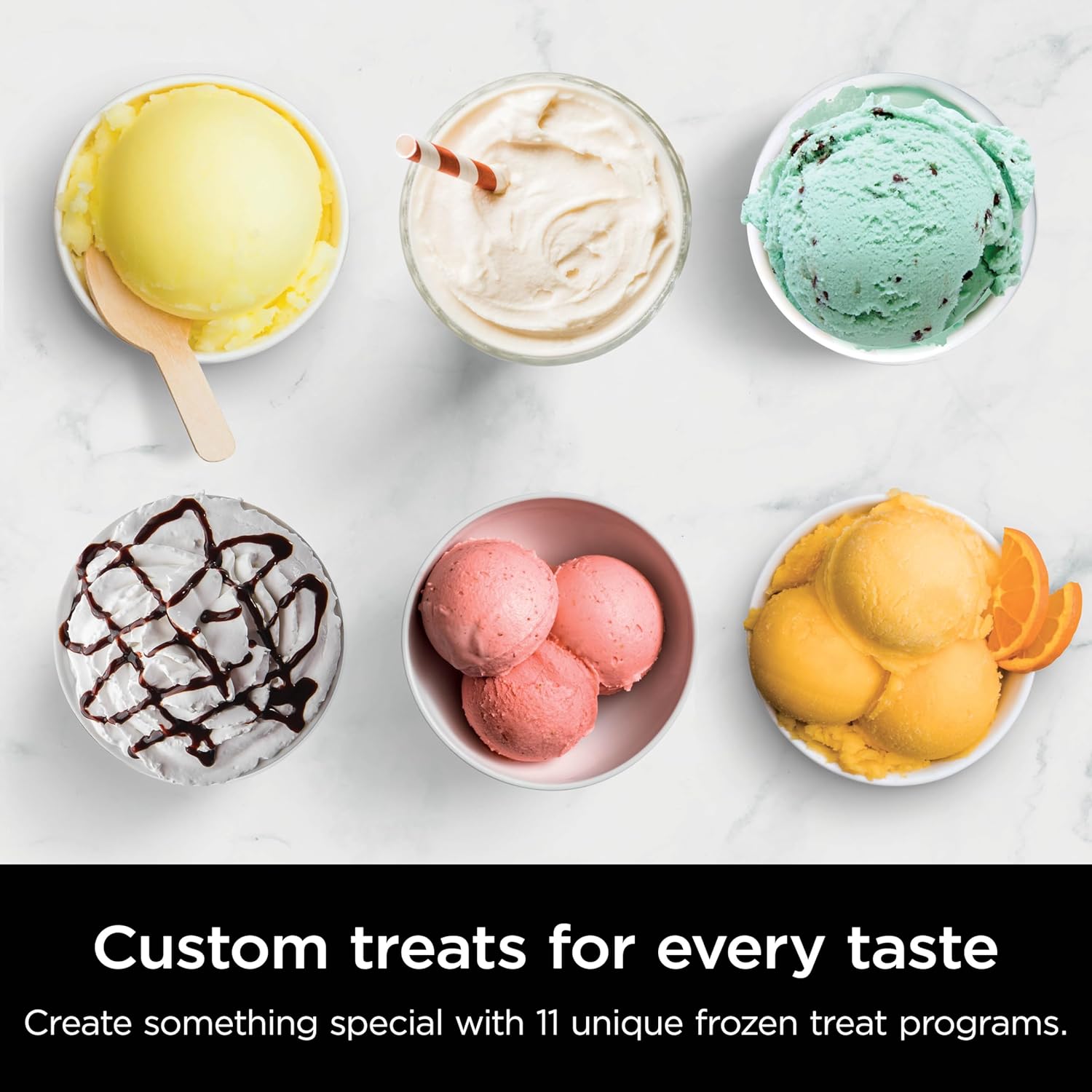 Ninja NC301 CREAMi Ice Cream Maker, for Gelato, Mix-ins, Milkshakes, Sorbet, Smoothie Bowls & More, 7 One-Touch Programs, with (2) Pint Containers & Lids, Compact Size, Perfect for Kids, Silver wourant