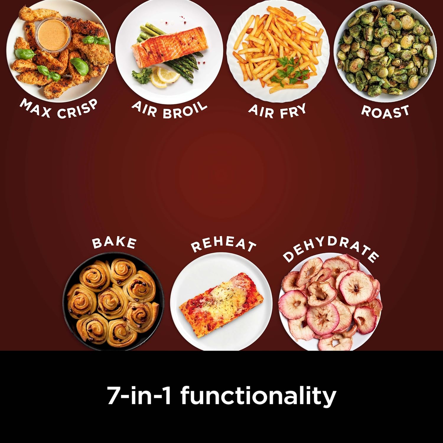 Ninja Air Fryer Pro 4-in-1 with 5 QT Capacity, Air Fry, Roast, Reheat, Dehydrate, Air Crisp Technology with 400F for hot, 120 Volts, Nonstick Basket & Crisper Plate, Grey, AF141 wourant