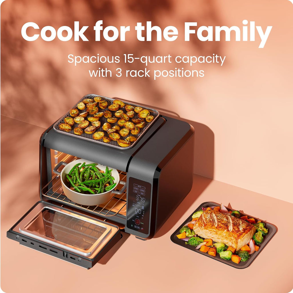 Chefman Air Fryer Toaster Oven Combo 15 Qt. Countertop Oven for Quick & Healthy Meals wourant