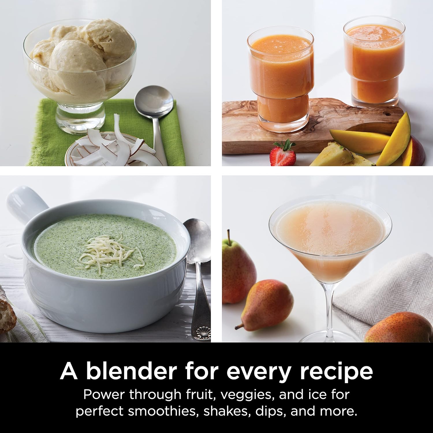 Ninja BL660 Professional Compact Smoothie and Food Processor Blender, 1100W, 3 Functions - Perfect for Frozen Drinks, Smoothies, Sauces, and More wourant