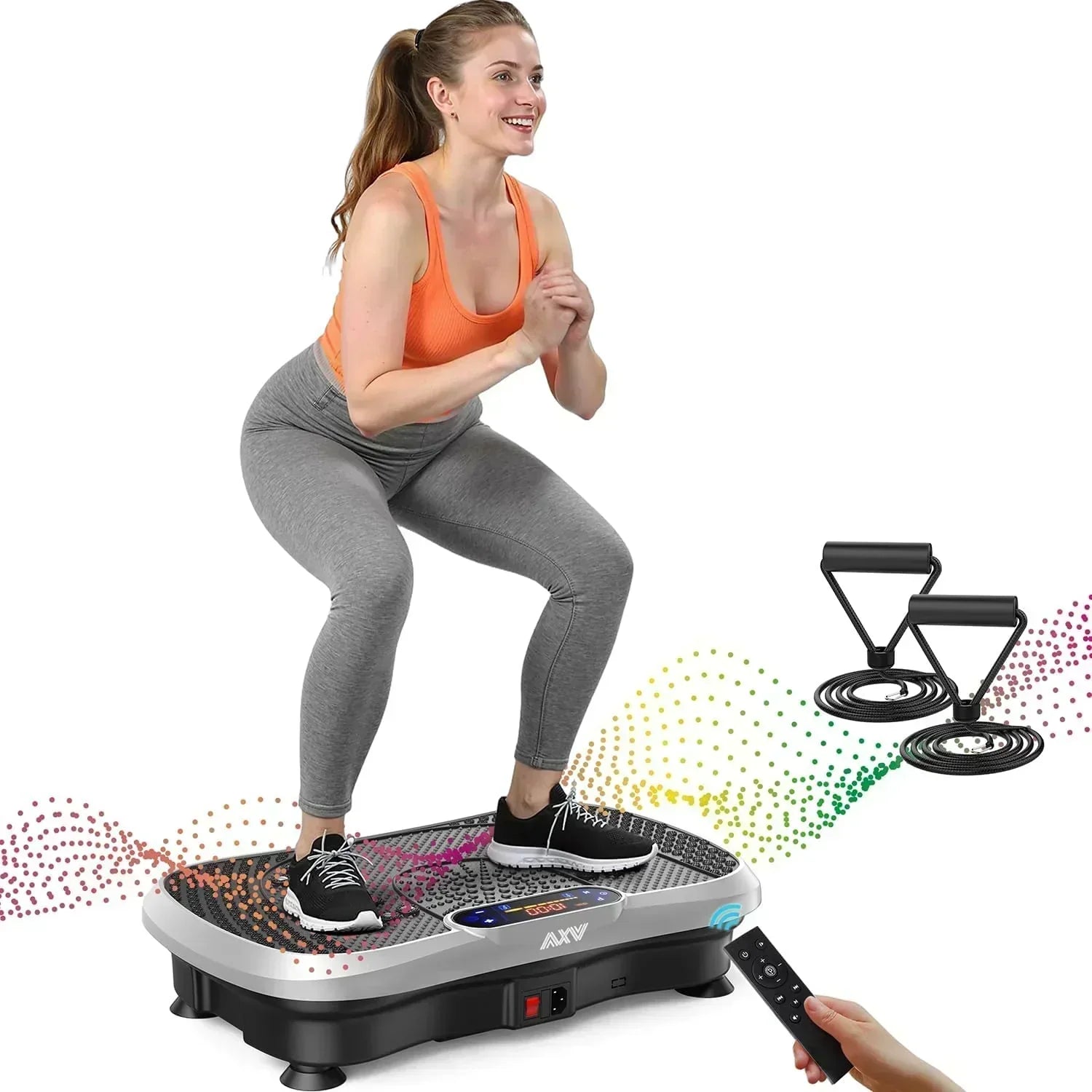 AXV Vibration Plate Fitness Platform Trainer Suitable for men and women to lose weight wourant