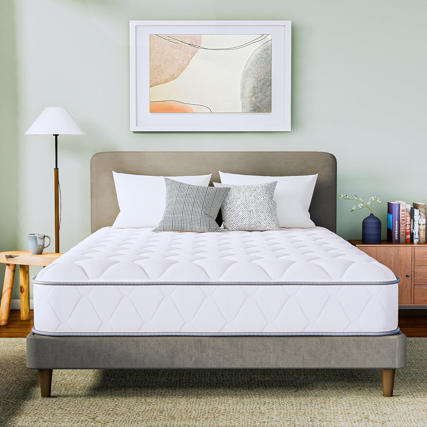 GAESTE 8 Inch Full Cooling Gel Memory Foam Mattress for Cool Sleep Medium Firm CertiPUR-US Certified Foam, Mattress in a Box Pressure Relief Removable Cover No Fiberglass (Full, 8 in) woonhhop