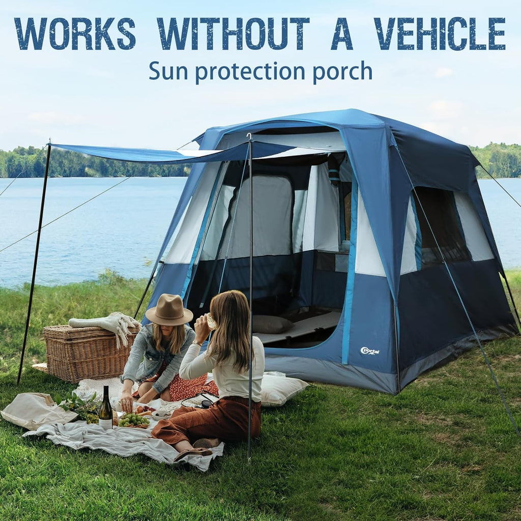 Portal 5-Person SUV Tent with Porch, 2-in-1 Car Camping Tent, Water-Resistant & Windproof, Trunk Tent with 2 Doors for Travel & Outdoor Adventures wourant
