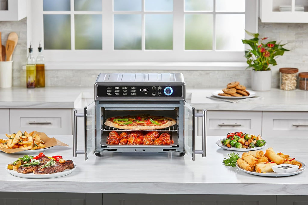 BLACK+DECKER Crisp 'N Bake Air Fryer Toaster Oven Combo, 12 in 1 Countertop Convection Oven Cooks Food Fast wourant
