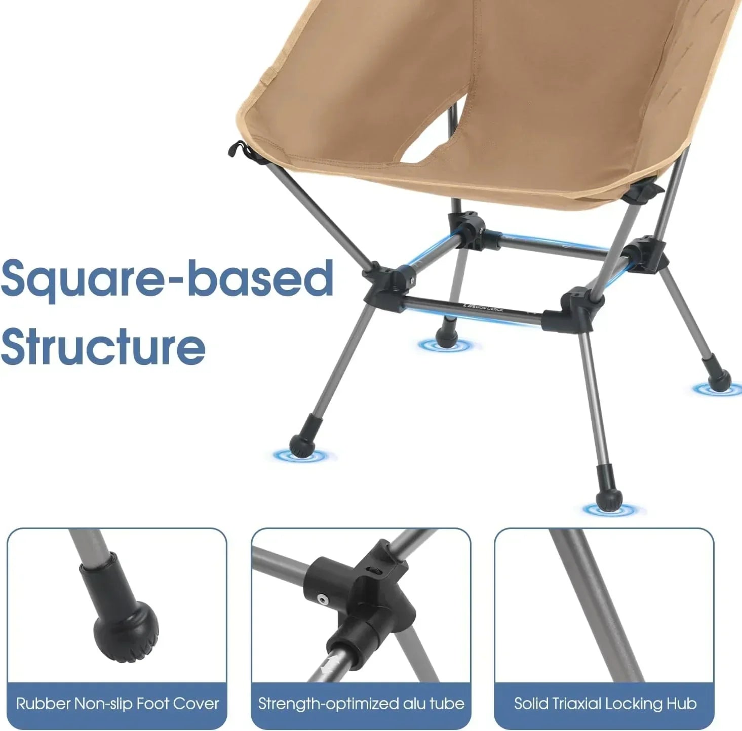 Portable Camping Chair Plus Folding Chair for Backpacking and Hiking wourant