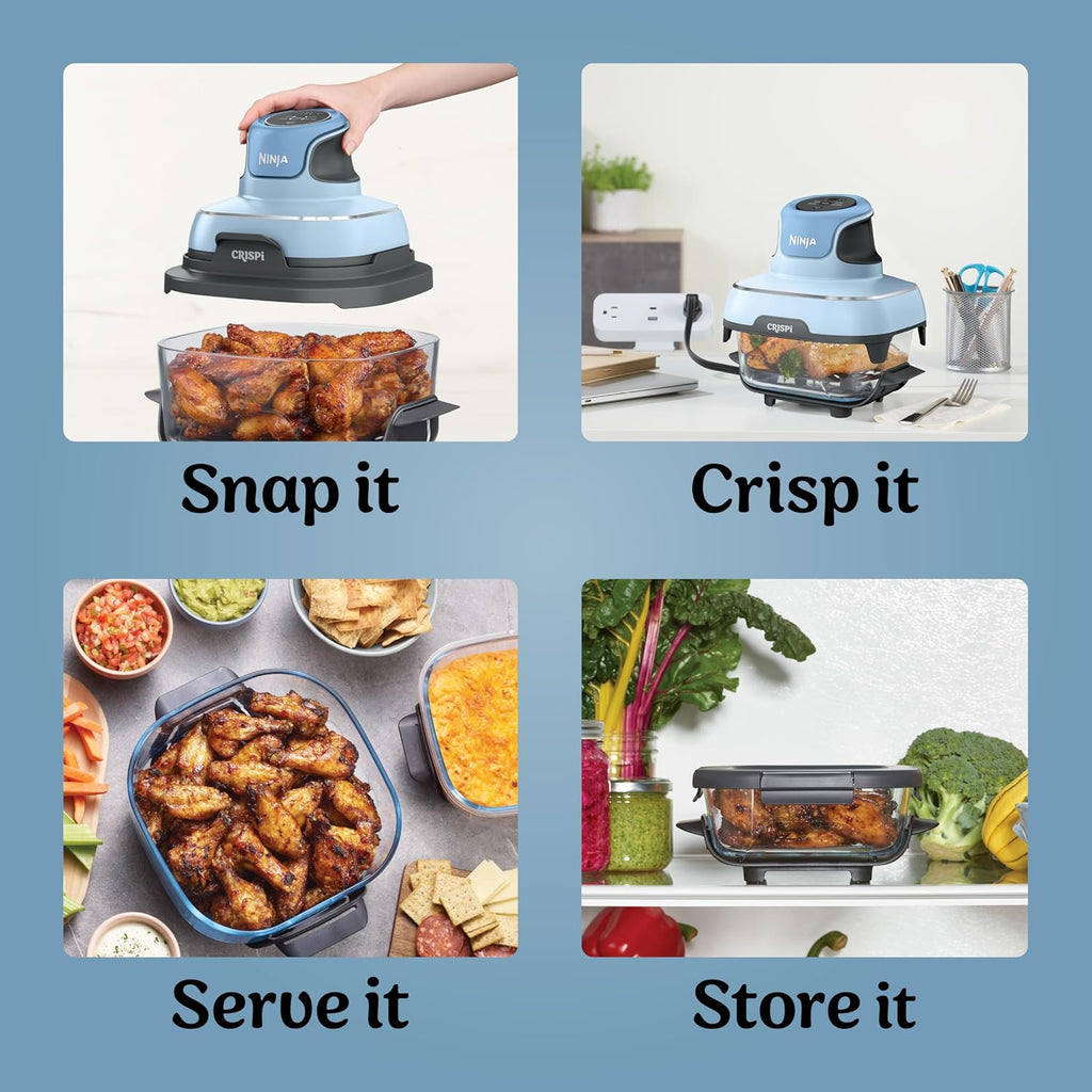 Ninja Crispi 4-in-1 Portable Glass Air Fryer Cooking System wourant