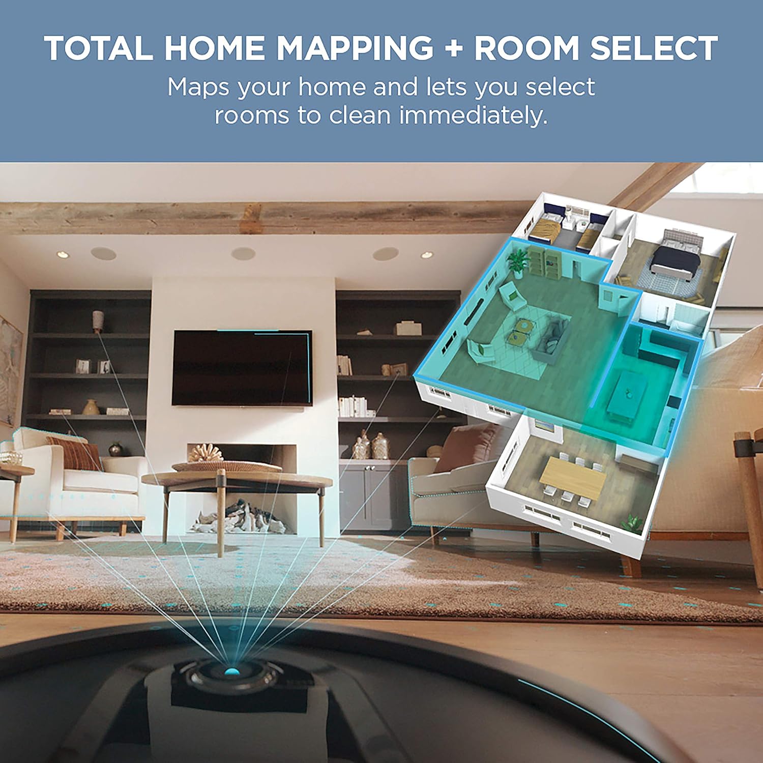 Robot Vacuum & Mop Combo, Powerful Suction, Matrix Plus, 60-Day Debris Capacity, HEPA Bagless Self Empty Base, Sonic Mopping, Home Mapping for Pet Hair - Carpets & Hardfloor, AV2610WA wourant