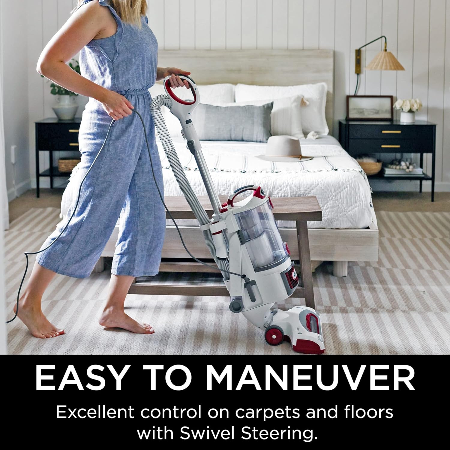 Upright Vacuum Navigator Lift-Away Deluxe with Large Dust Cup Capacity HEPA Filter Swivel Steering Upholstery Tool & Crevice Tool wourant